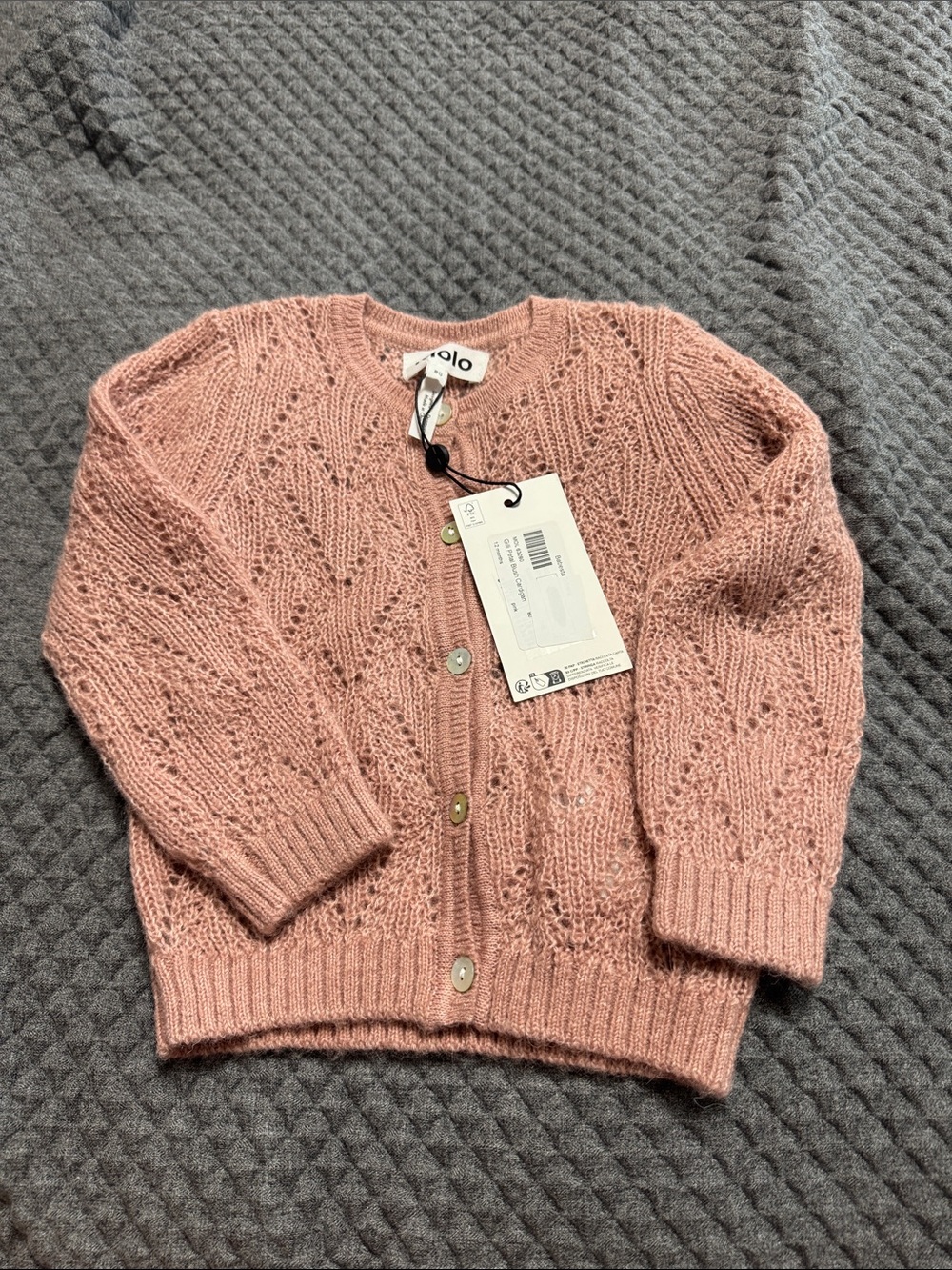 NWT Molo Pink Knit Button Cardigan